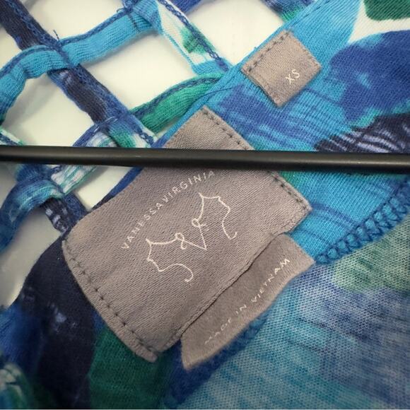 Anthropologie Vanessa Virginia Ruched Side Tank Top Sleeveless Pima Cotton Blend - Picture 6 of 8